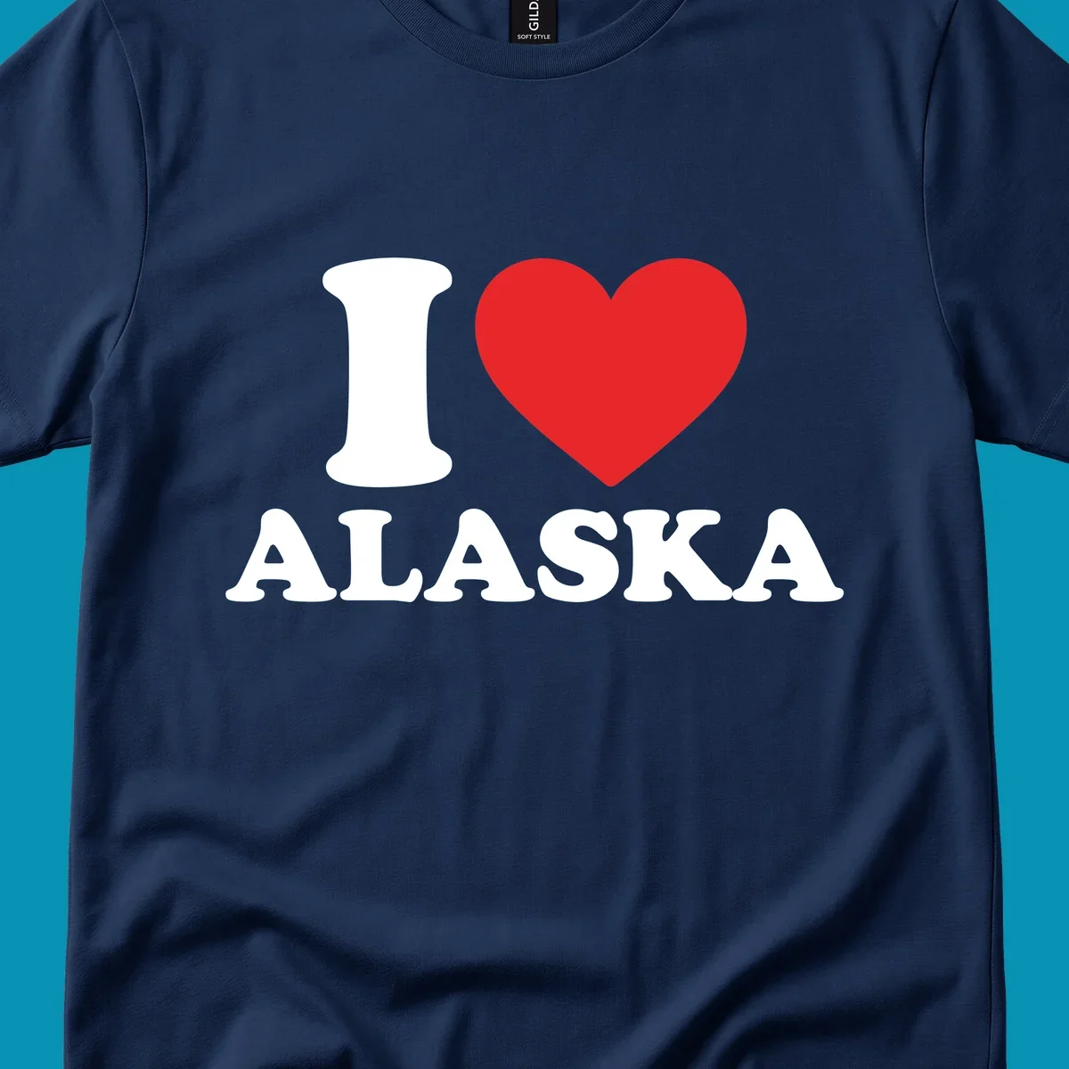 Solid red heart on white background, simple love symbol design for cruise apparel
