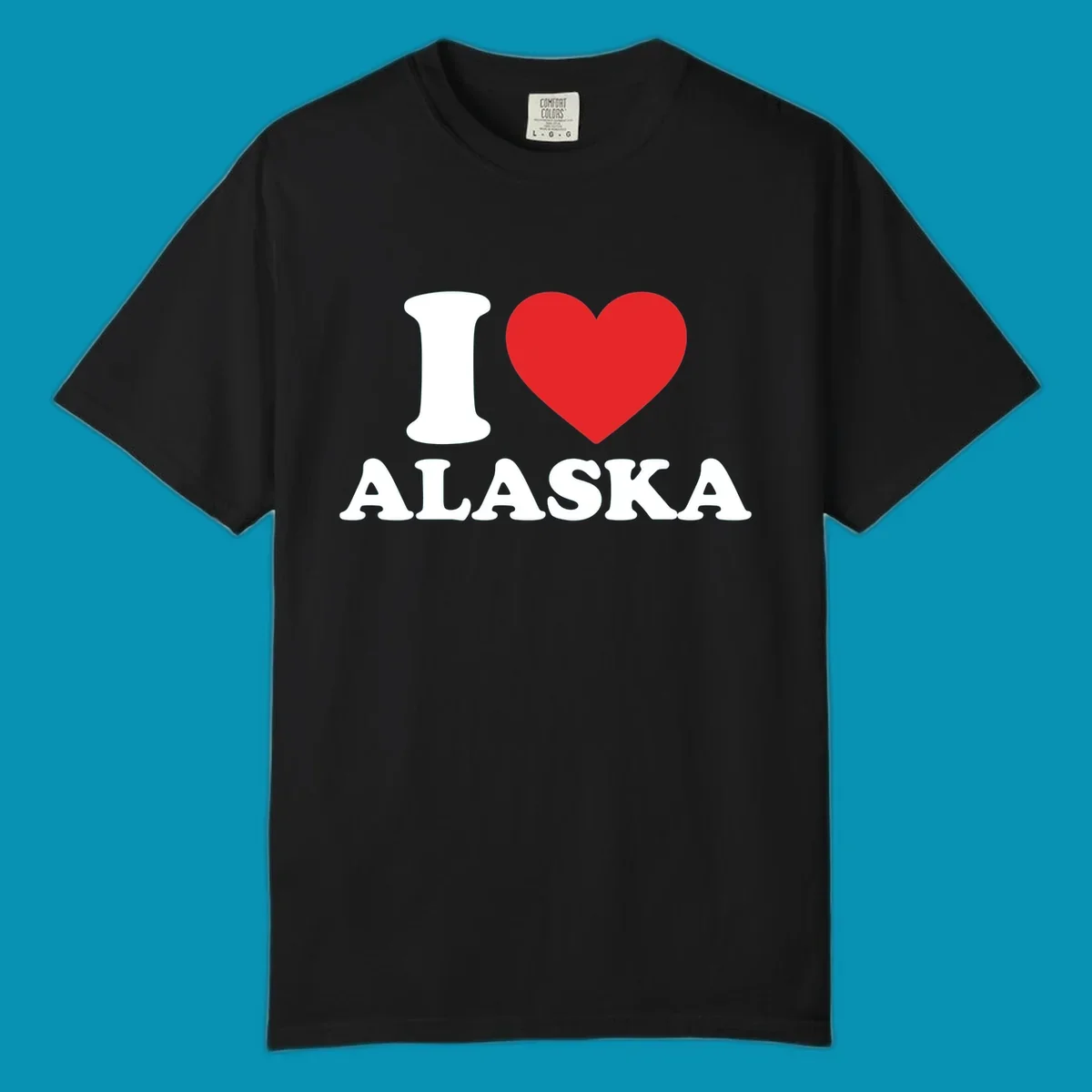 Solid red heart on white background, simple love symbol design for cruise apparel