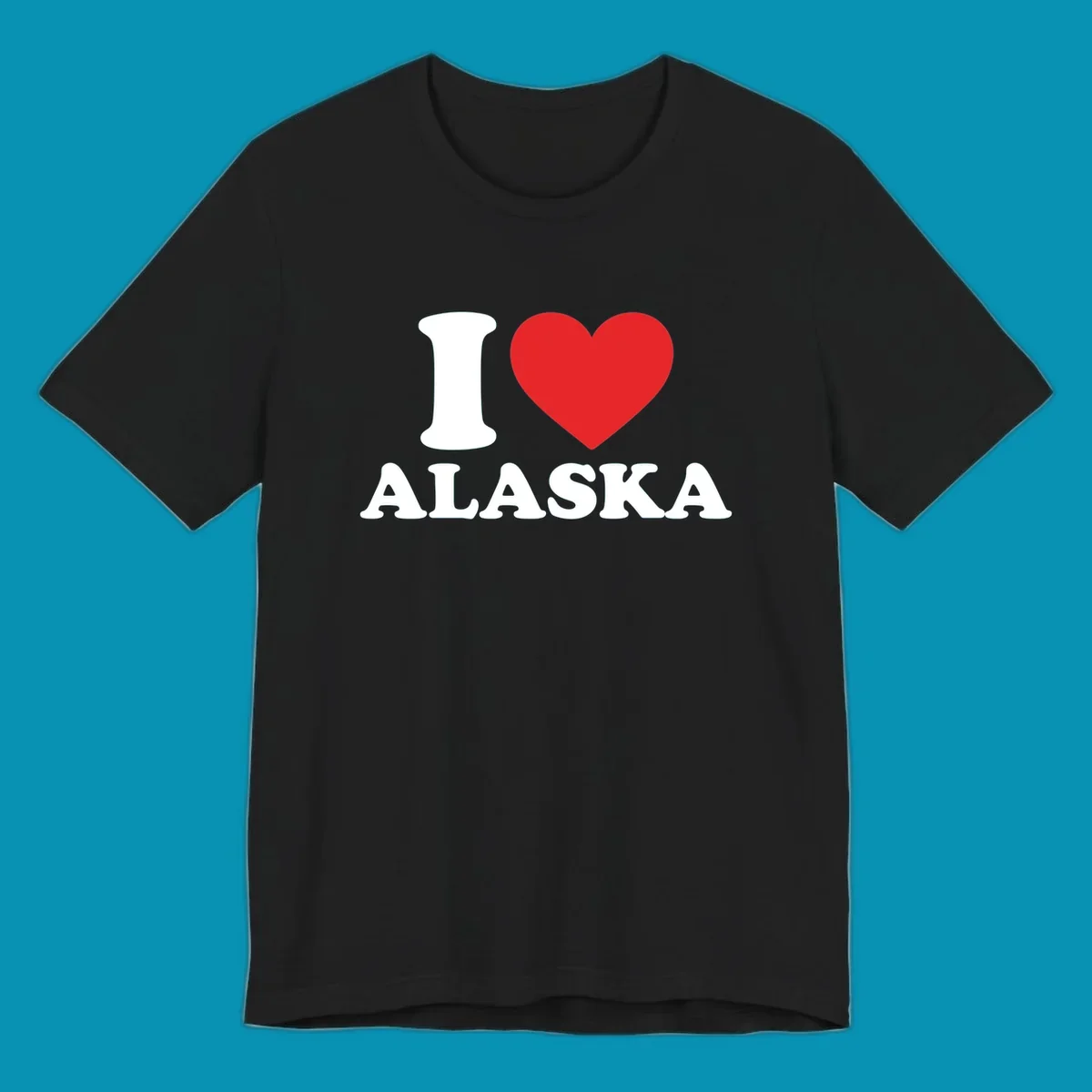 Solid red heart on white background, simple love symbol design for cruise apparel