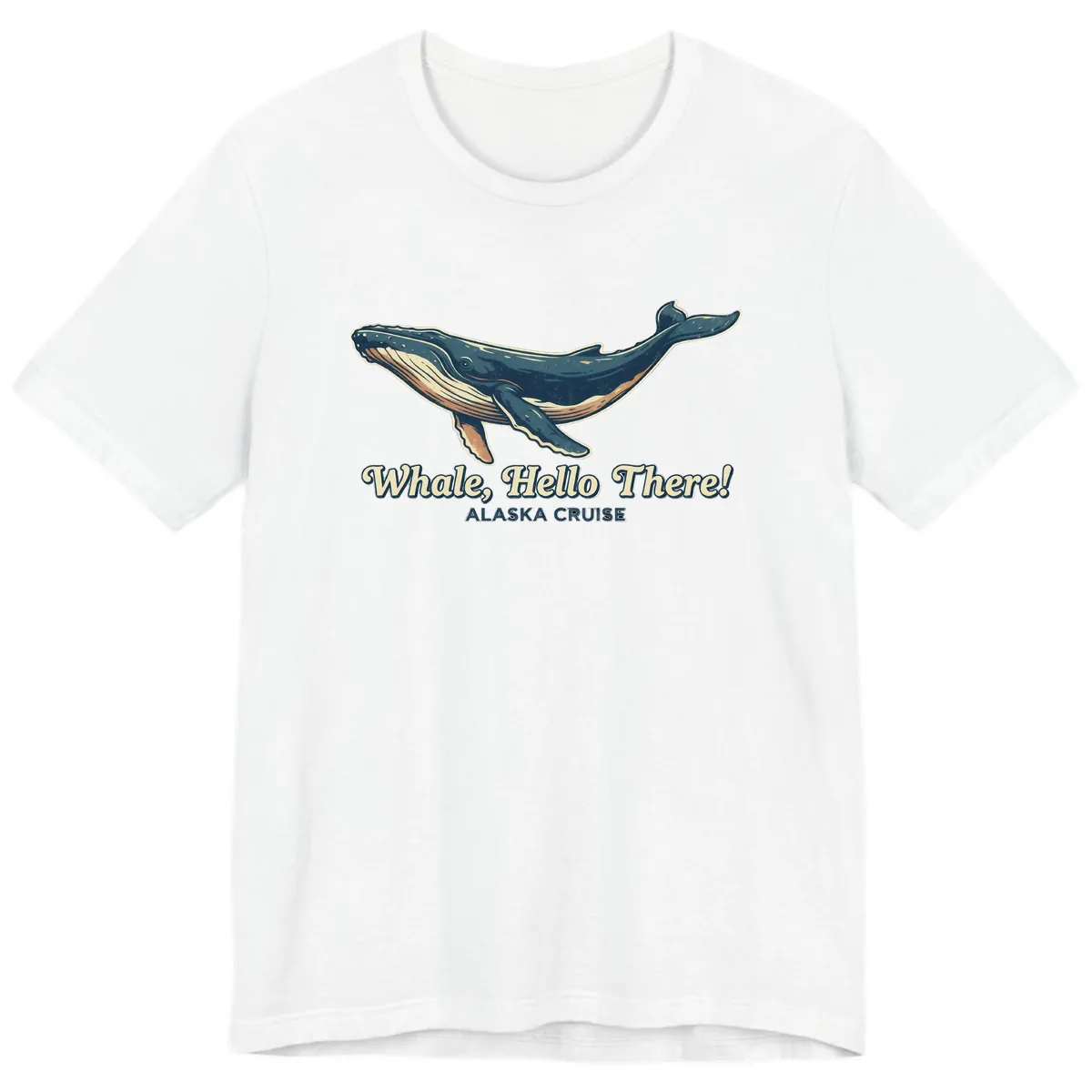 Whale, Hello There! Alaska Cruise Premium T-Shirt in White