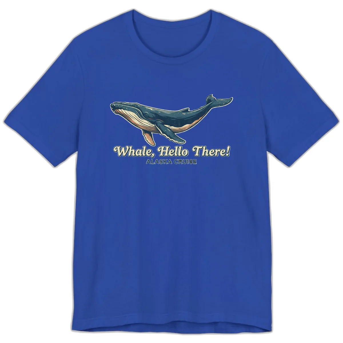Whale, Hello There! Alaska Cruise Premium T-Shirt in True Royal
