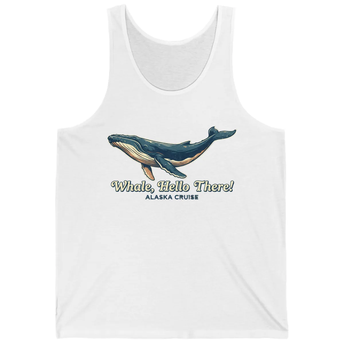 Whale, Hello There! Alaska Cruise Tank in White