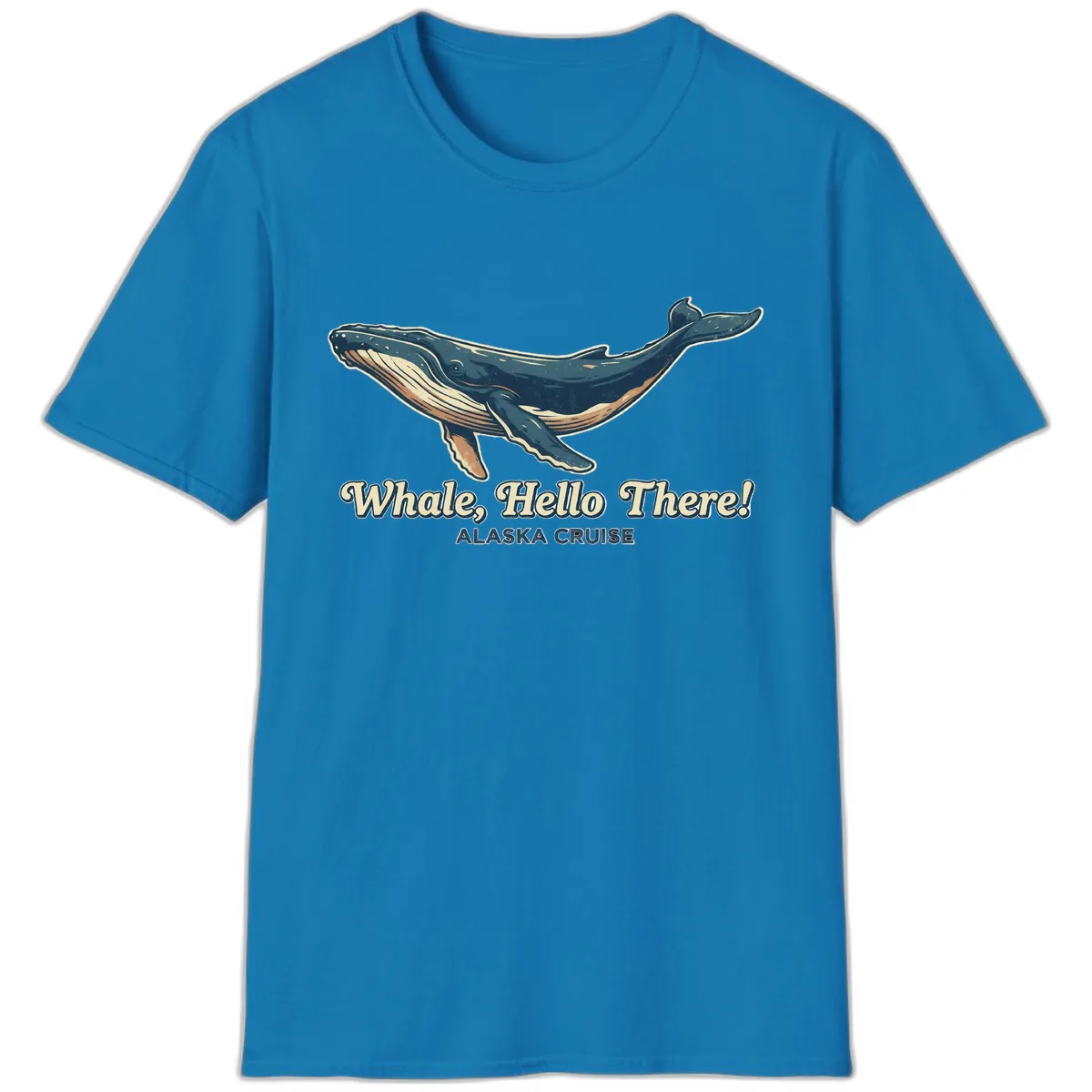 Whale, Hello There! Alaska Cruise T-Shirt in Sapphire