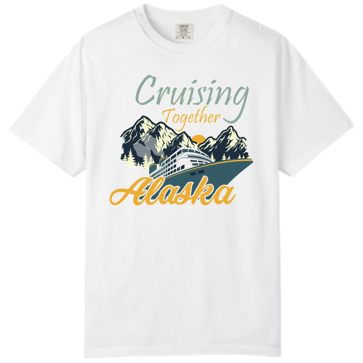 Cruising Together Alaska Comfort Color in White