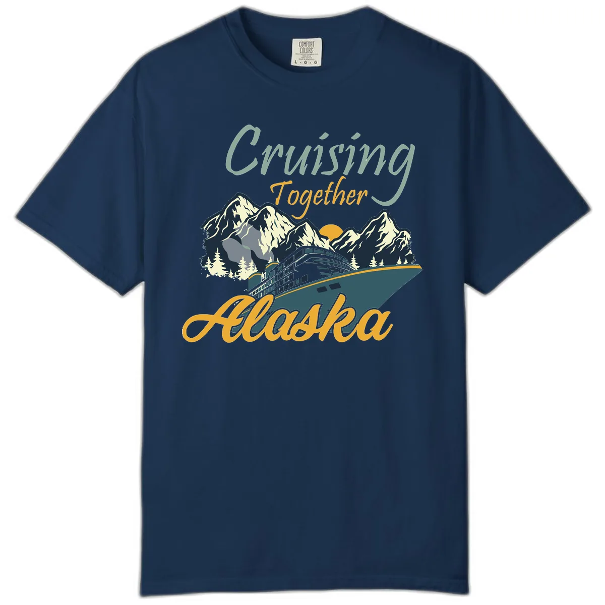 Cruising Together Alaska Comfort Color in Navy