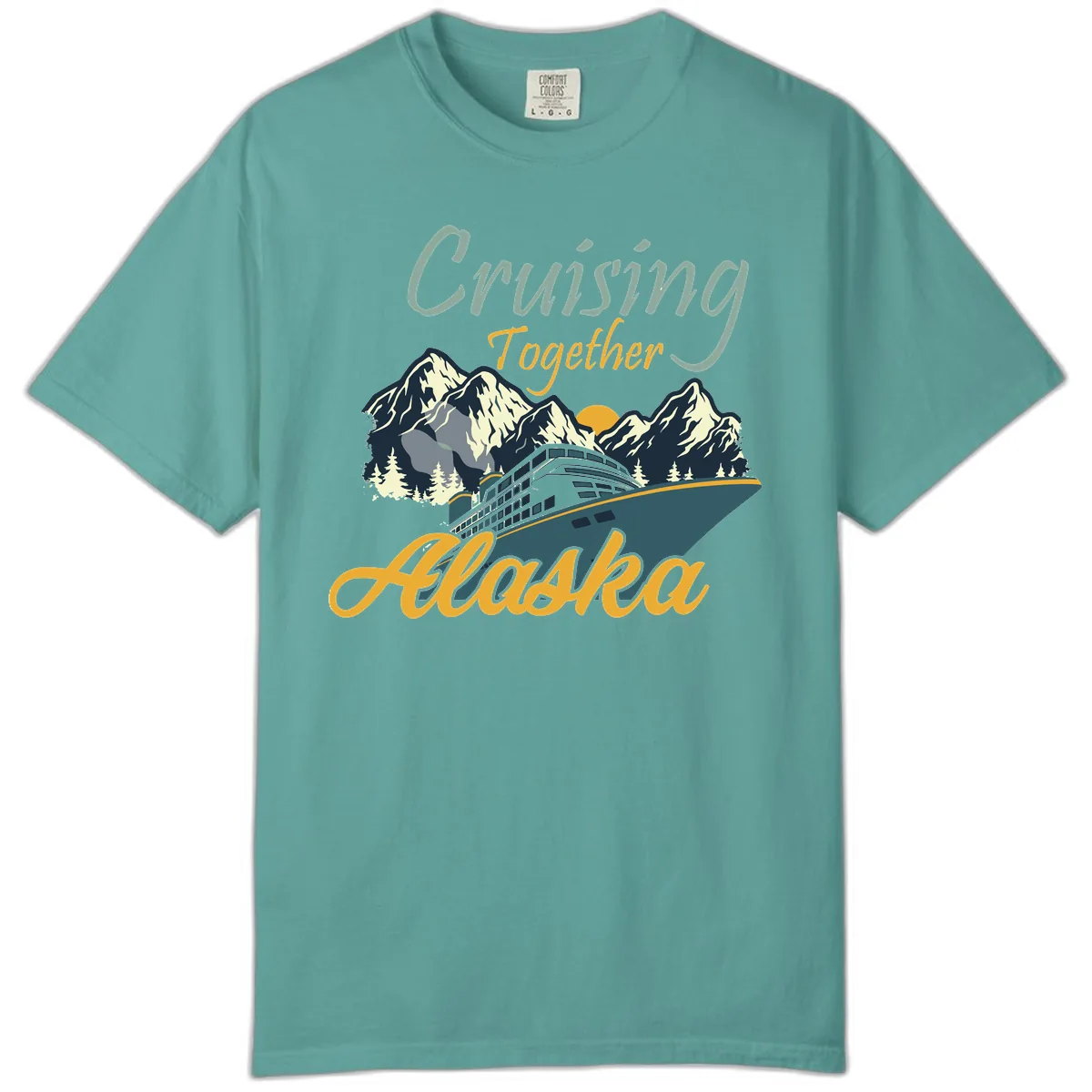 Cruising Together Alaska Comfort Color in Seafoam