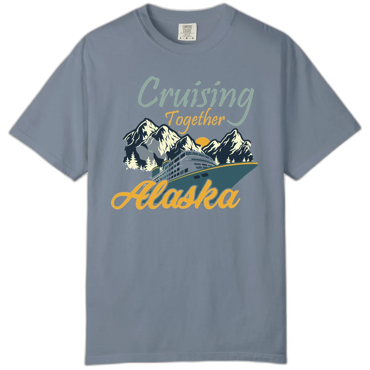 Cruising Together Alaska Comfort Color in Blue Jean