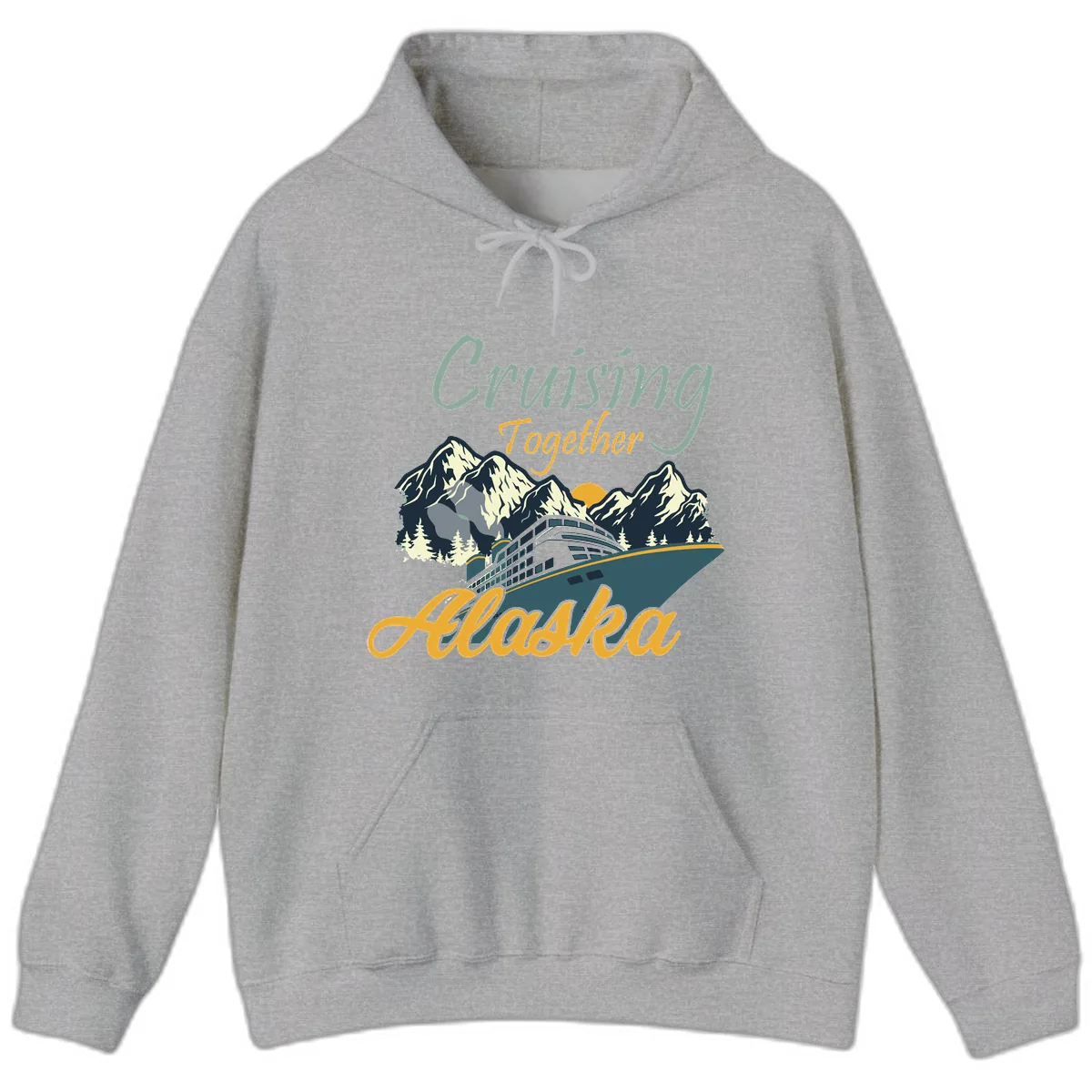 Cruising Together Alaska Hoodie in Sport Grey