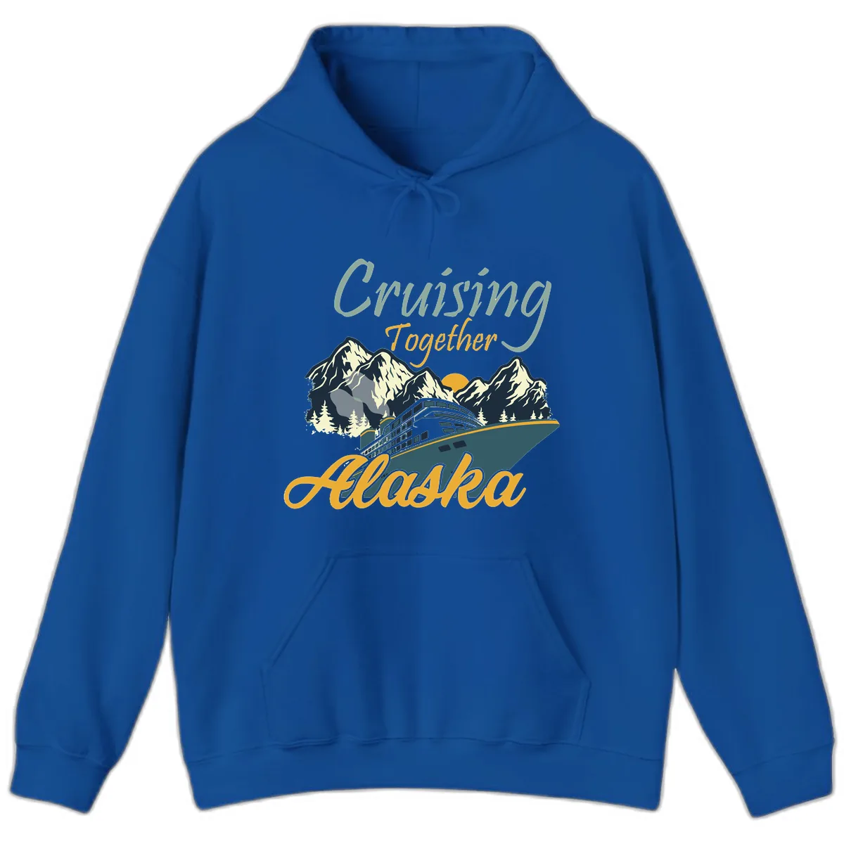 Cruising Together Alaska Hoodie in Royal