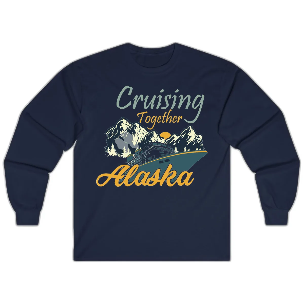 Cruising Together Alaska Long Sleeve in Navy