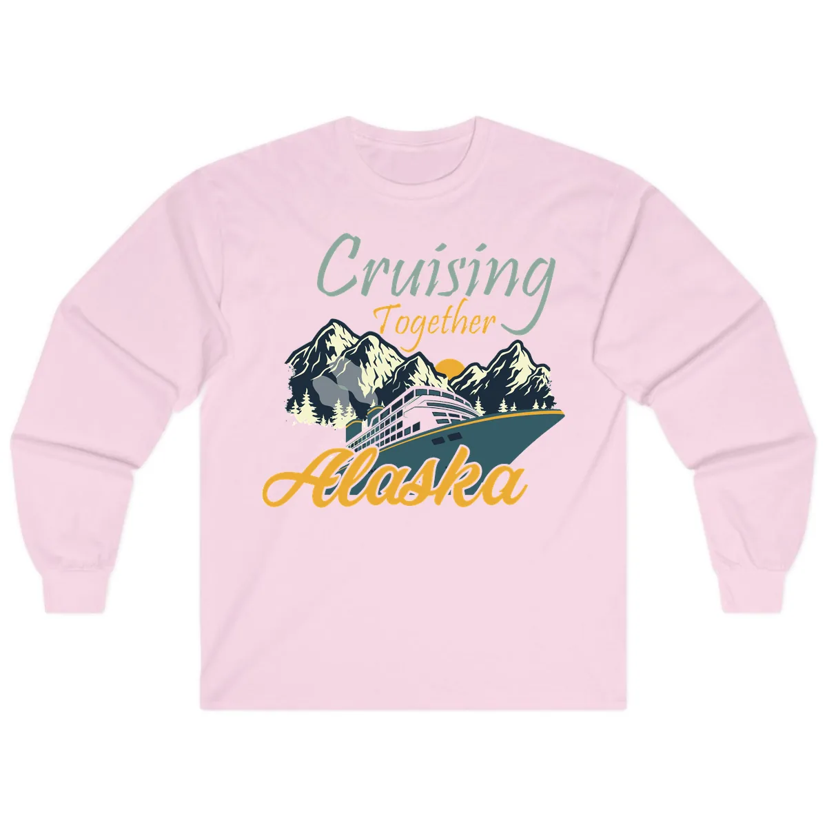 Cruising Together Alaska Long Sleeve in Light Pink