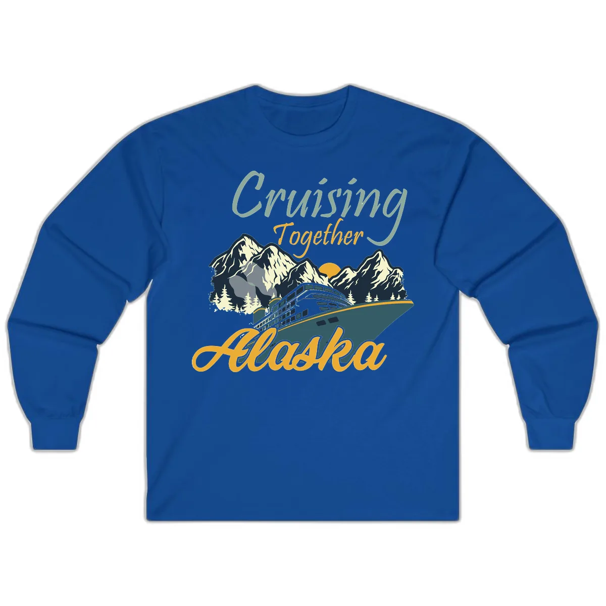 Cruising Together Alaska Long Sleeve in Royal