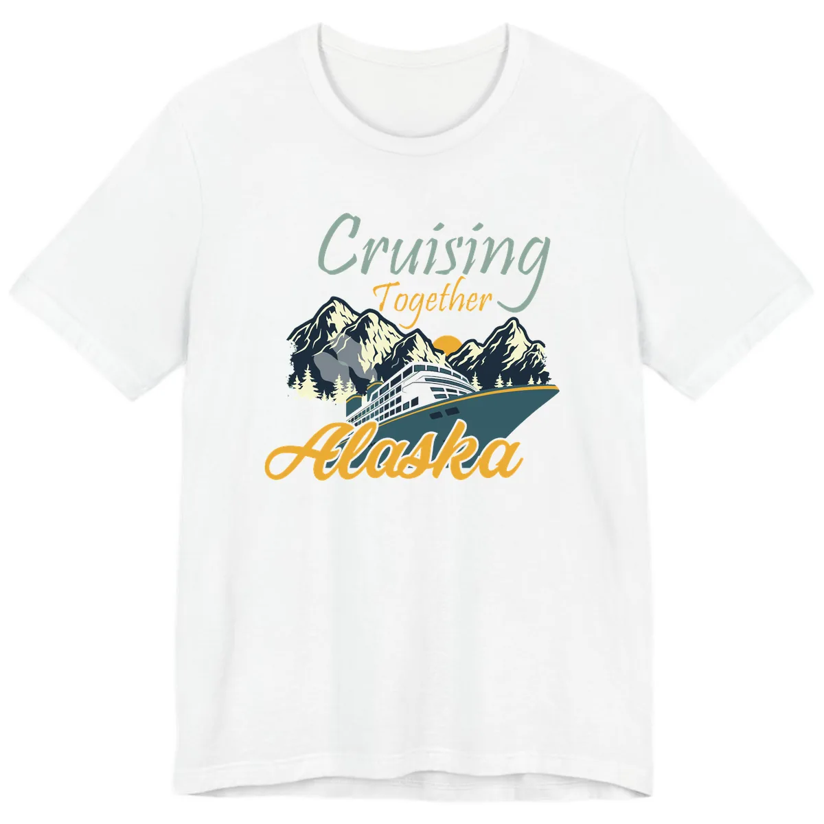 Cruising Together Alaska Premium T-Shirt in White