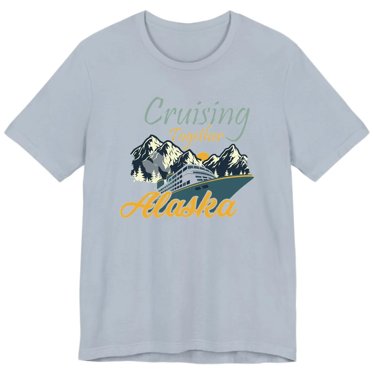 Cruising Together Alaska Premium T-Shirt in Light Blue