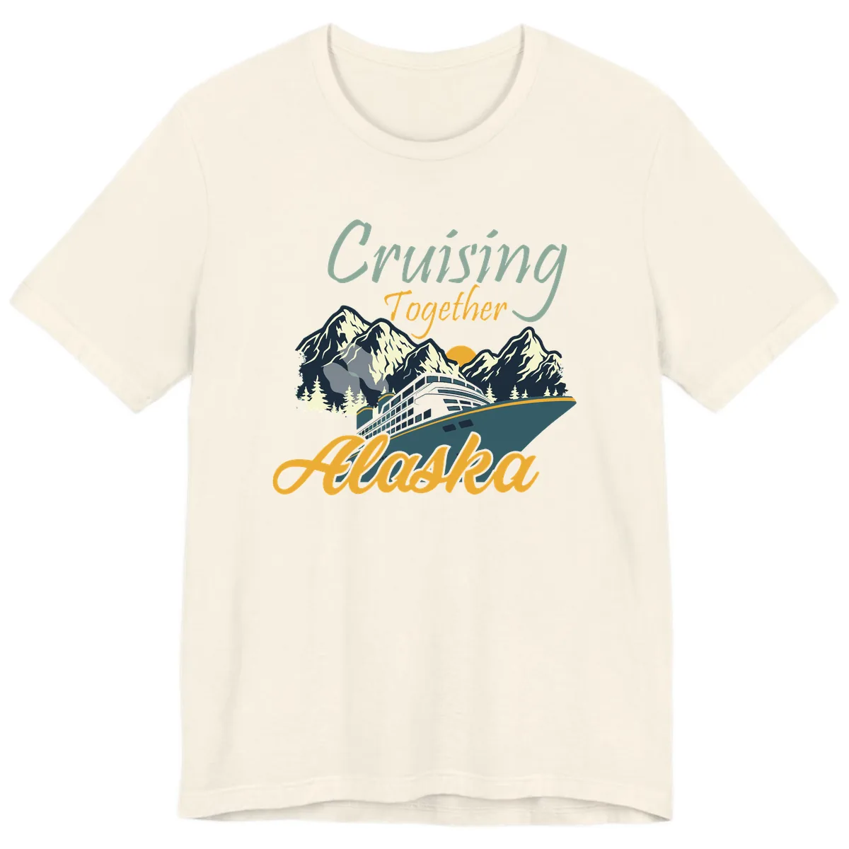 Cruising Together Alaska Premium T-Shirt in Natural