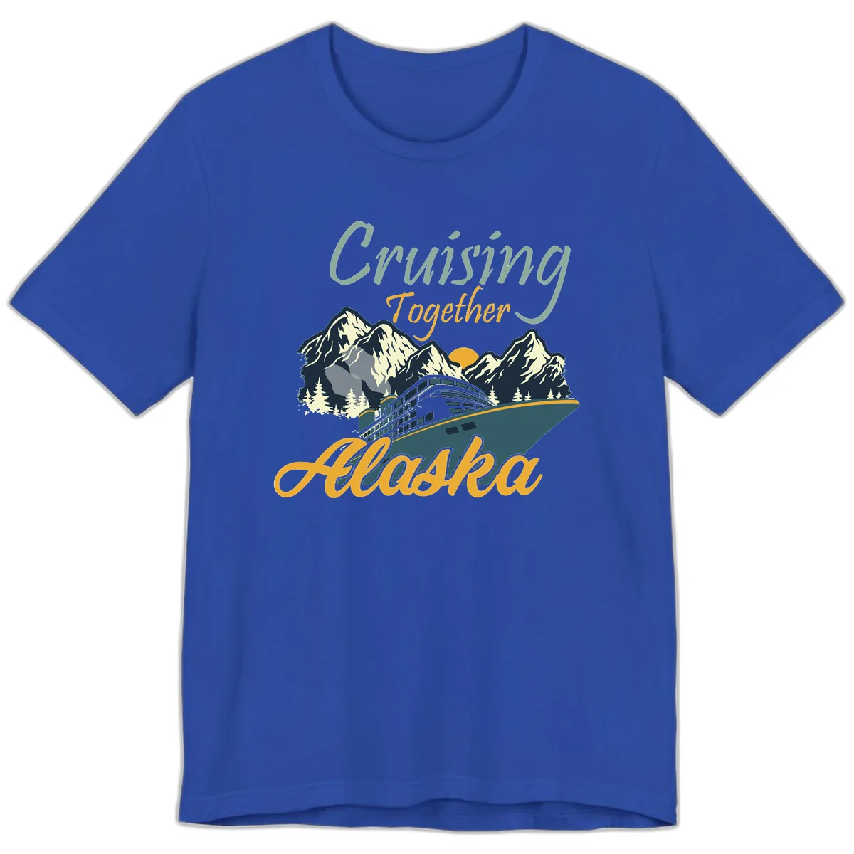 Cruising Together Alaska Premium T-Shirt in True Royal