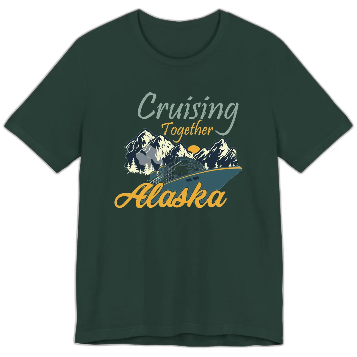 Cruising Together Alaska Premium T-Shirt in Forest