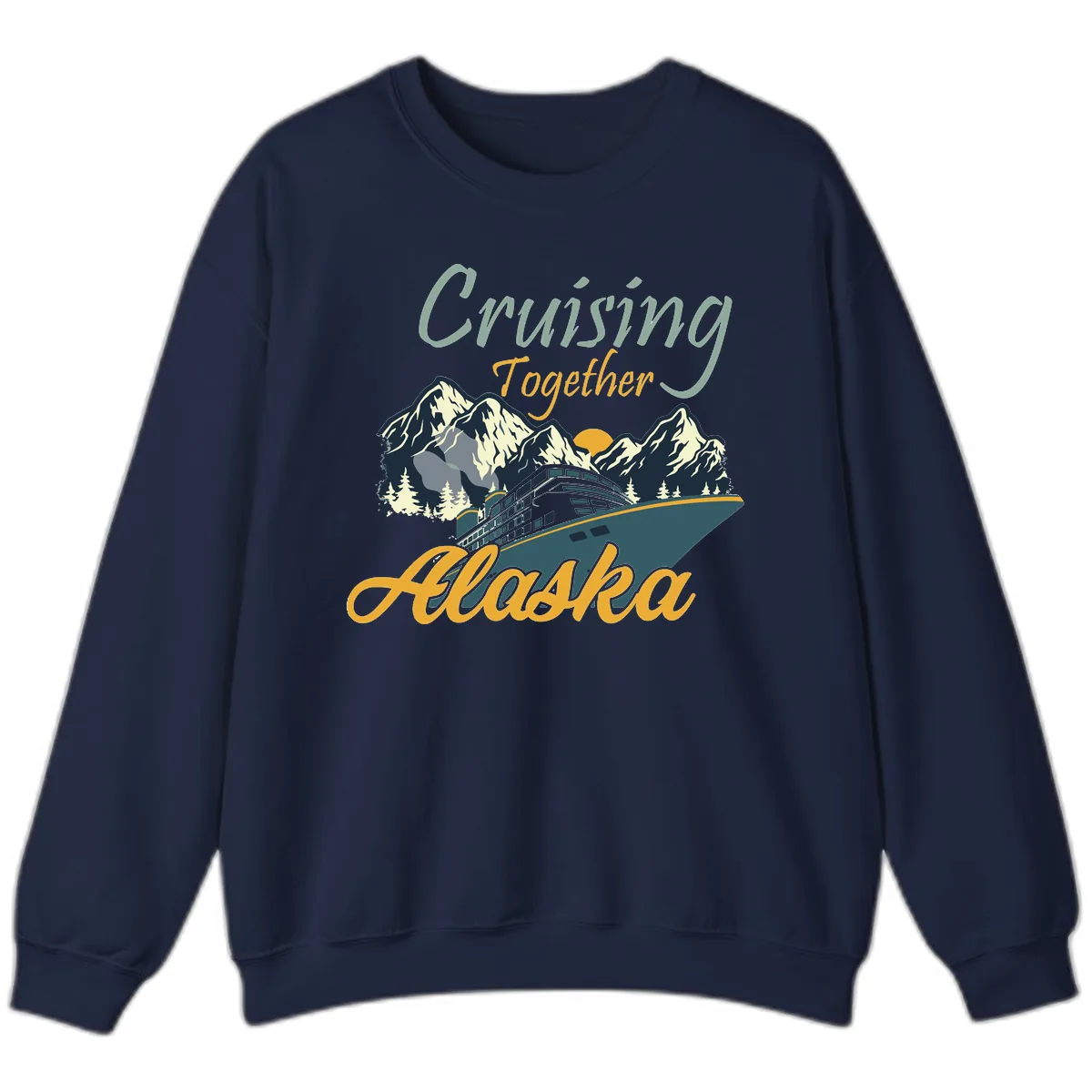 Cruising Together Alaska Sweatshirt in Navy