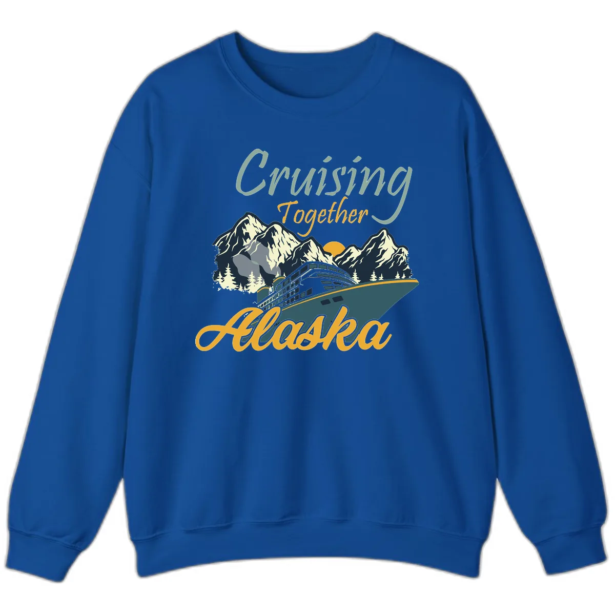 Cruising Together Alaska Sweatshirt in Royal