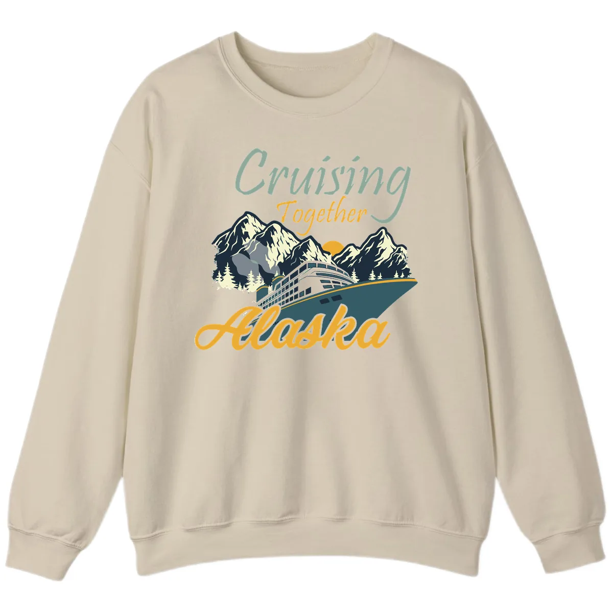 Cruising Together Alaska Sweatshirt in Sand