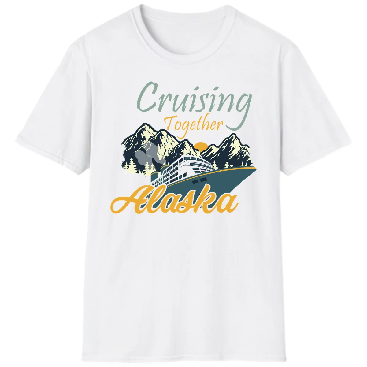 Cruising Together Alaska T-Shirt in White