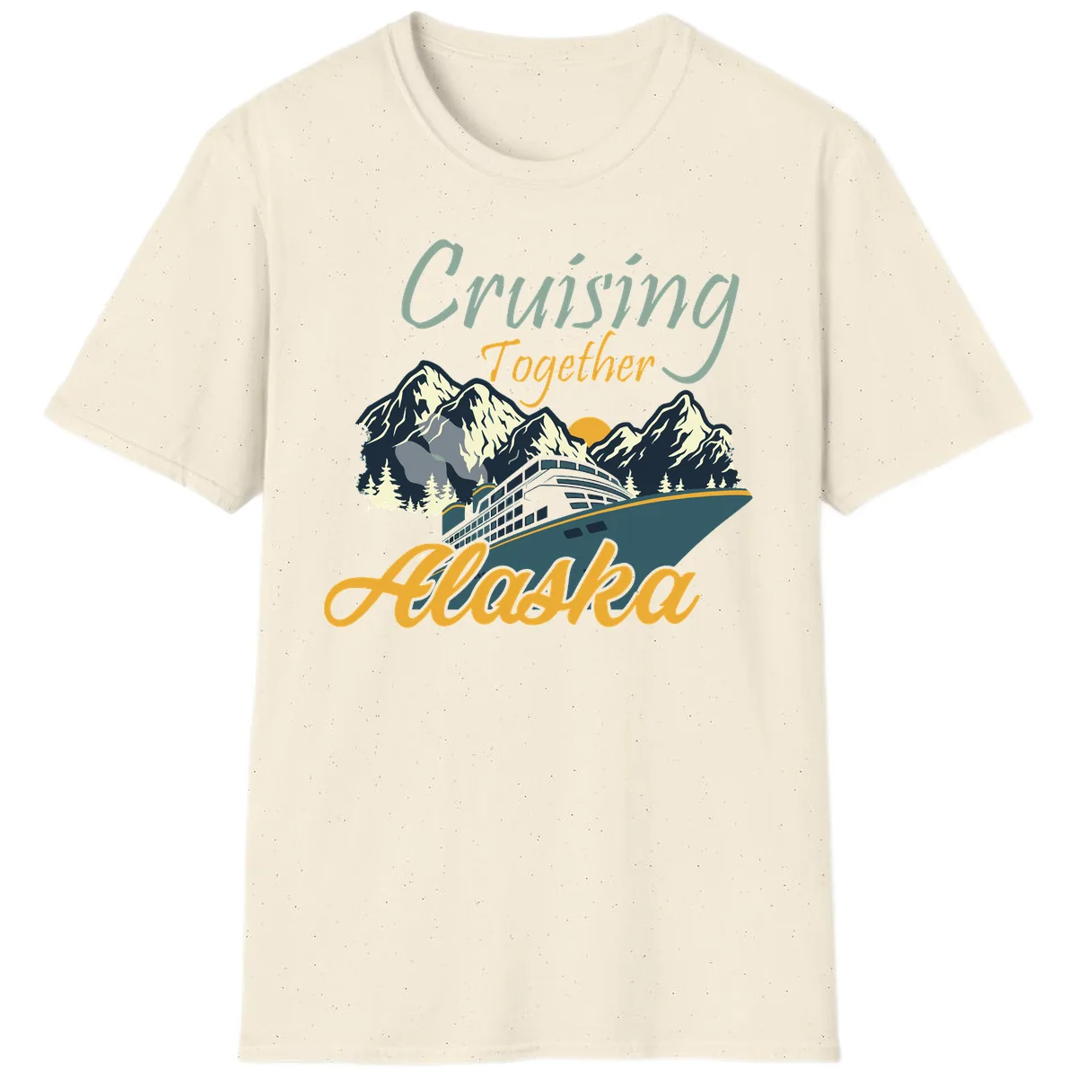 Cruising Together Alaska T-Shirt in Natural