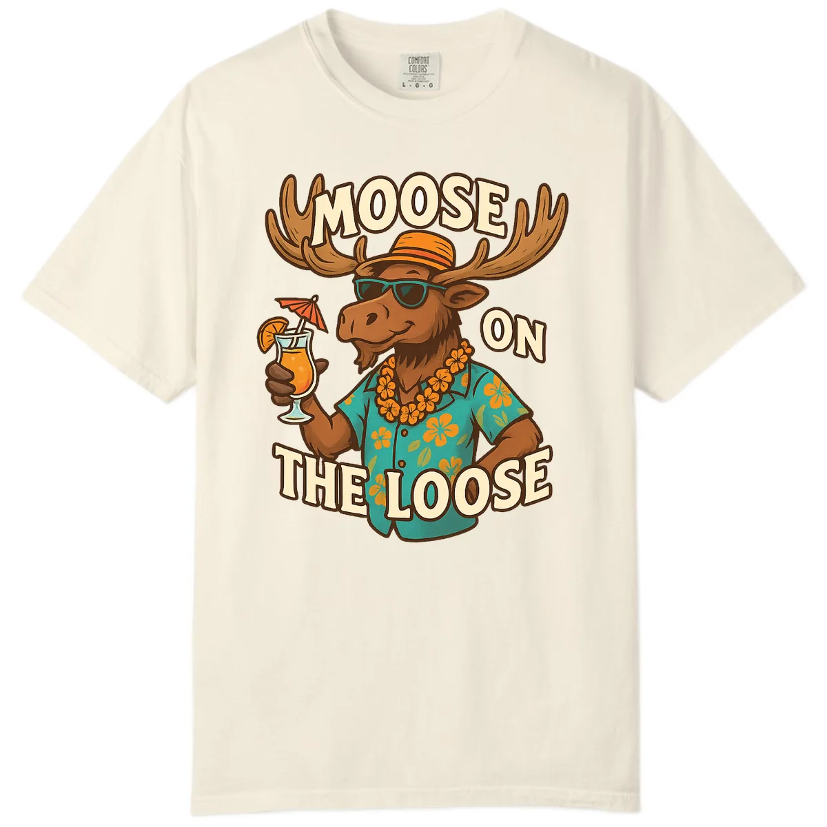 Moose On The Loose Tropical Comfort Color in Ivory