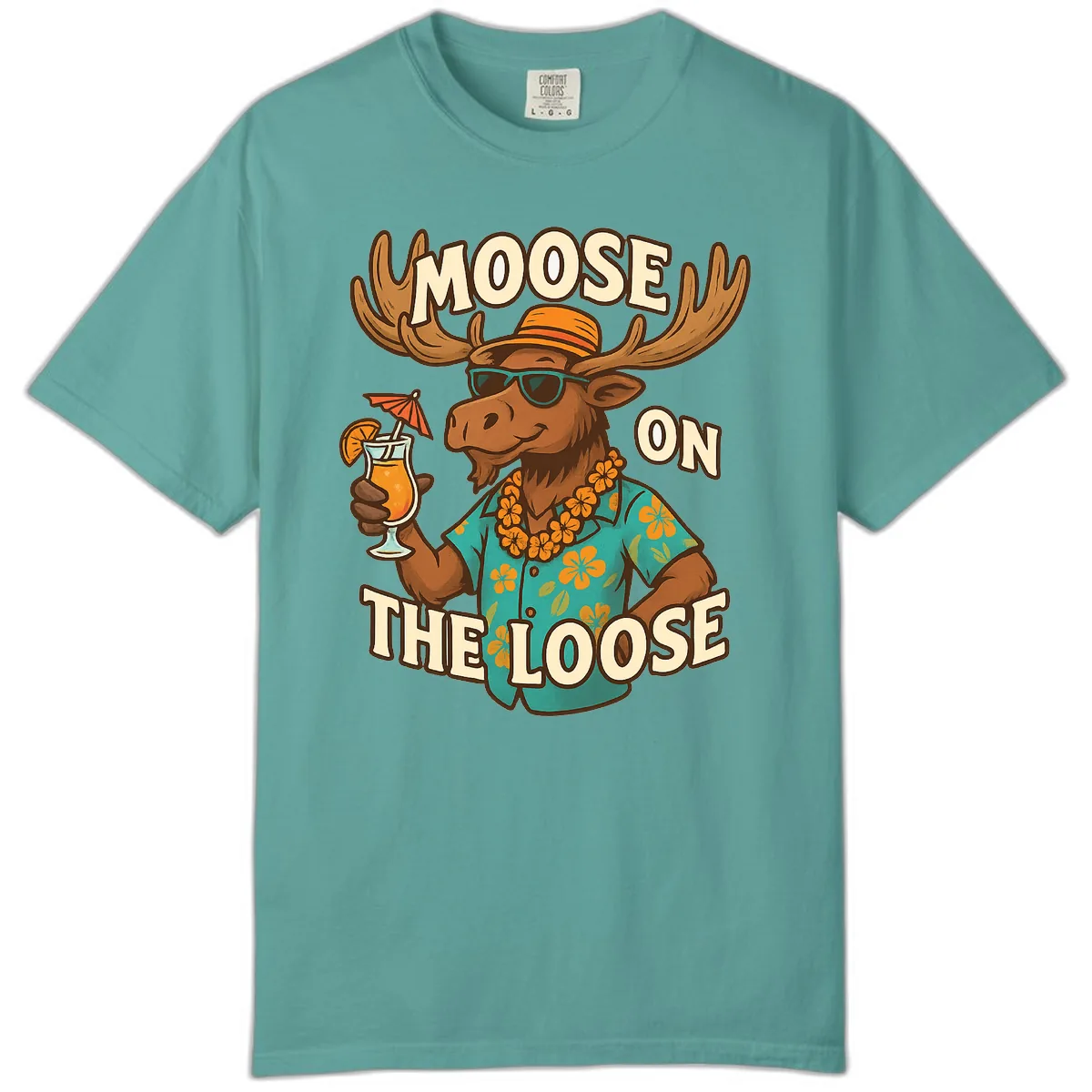 Moose On The Loose Tropical Comfort Color in Seafoam