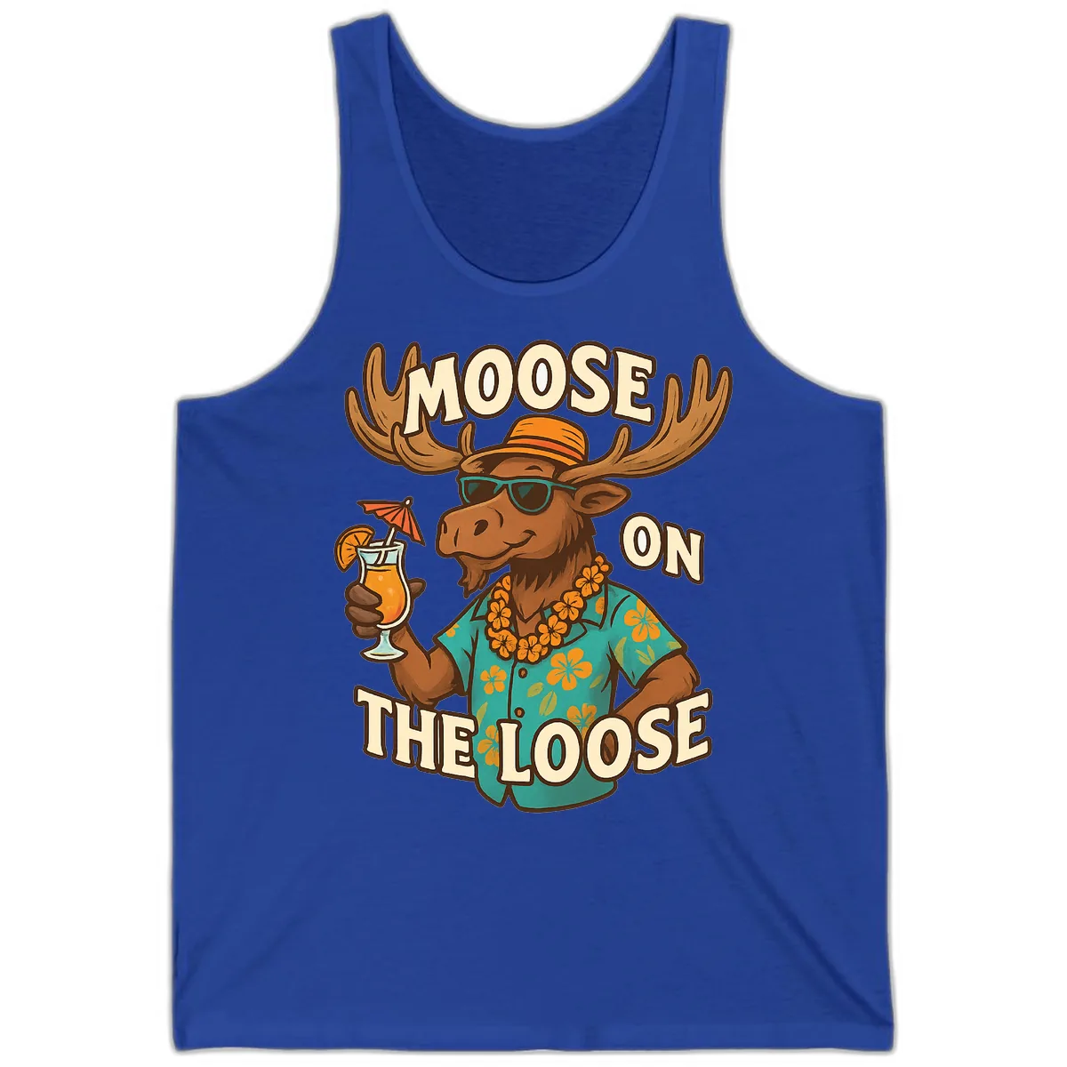 Moose On The Loose Tropical Tank in True Royal