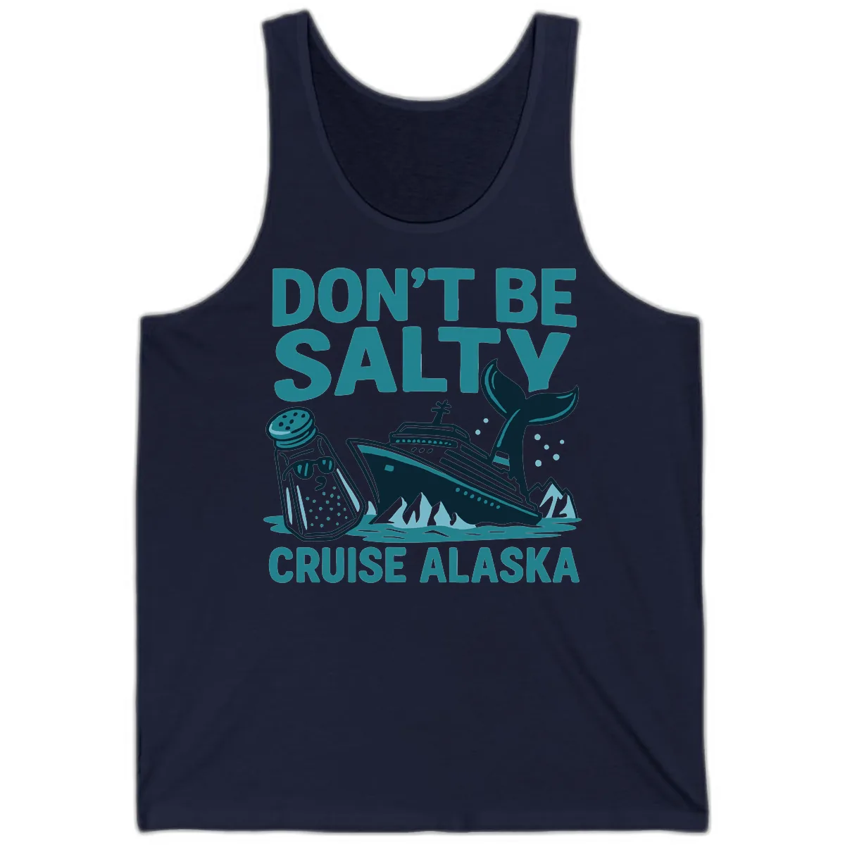 Don't Be Salty Cruise Alaska Tank in Navy