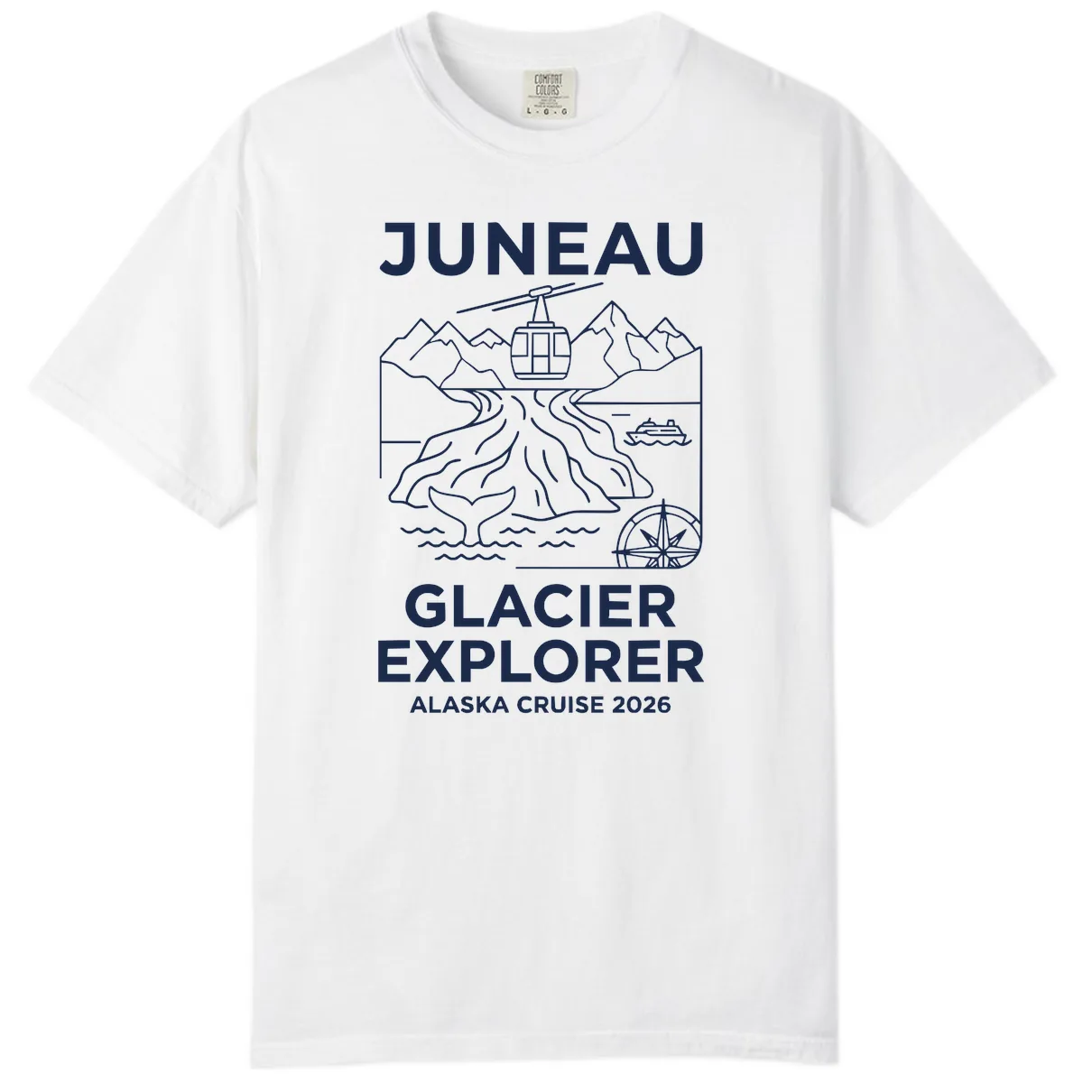Juneau Glacier Explorer Alaska Cruise Comfort Color in White