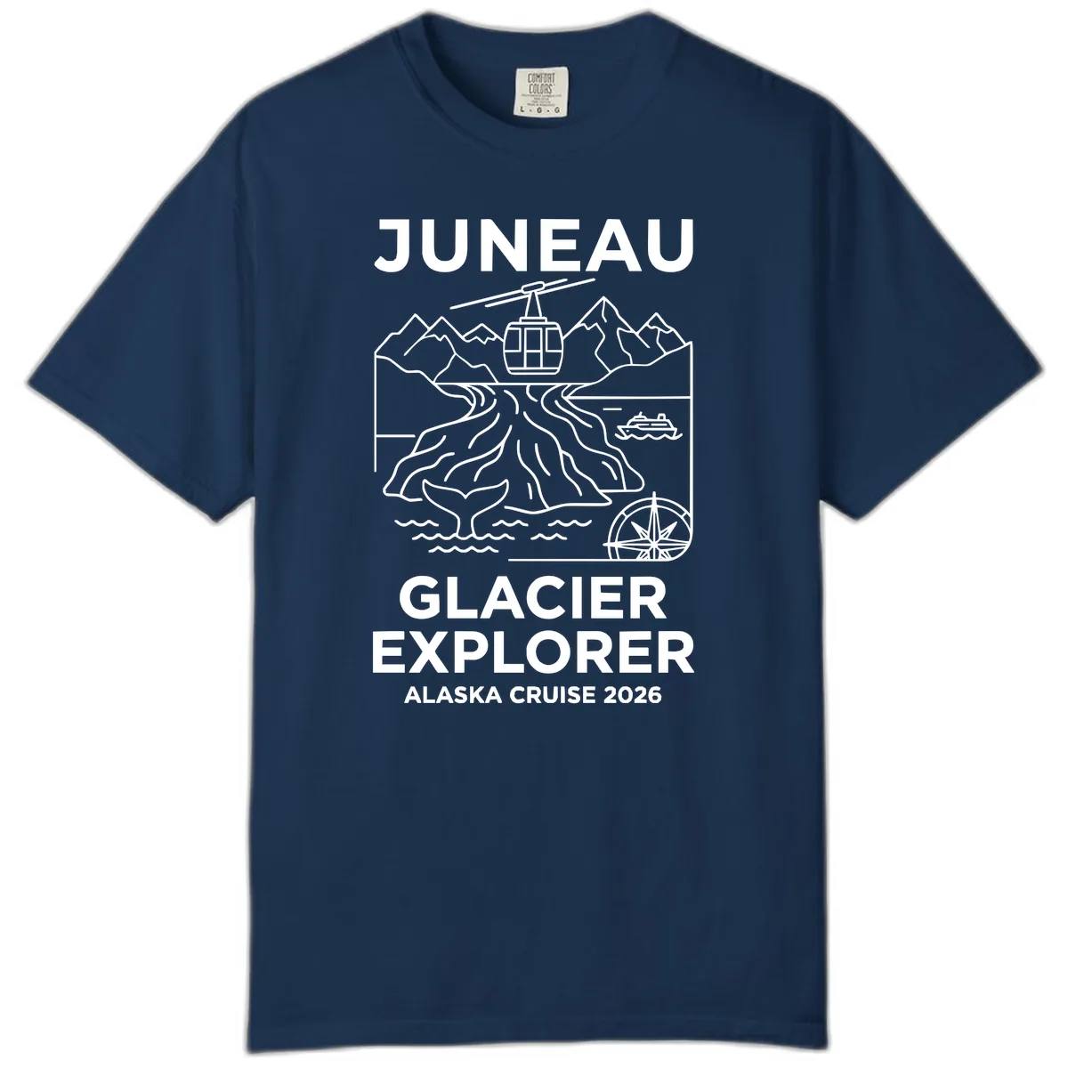 Juneau Glacier Explorer Alaska Cruise Comfort Color in Navy