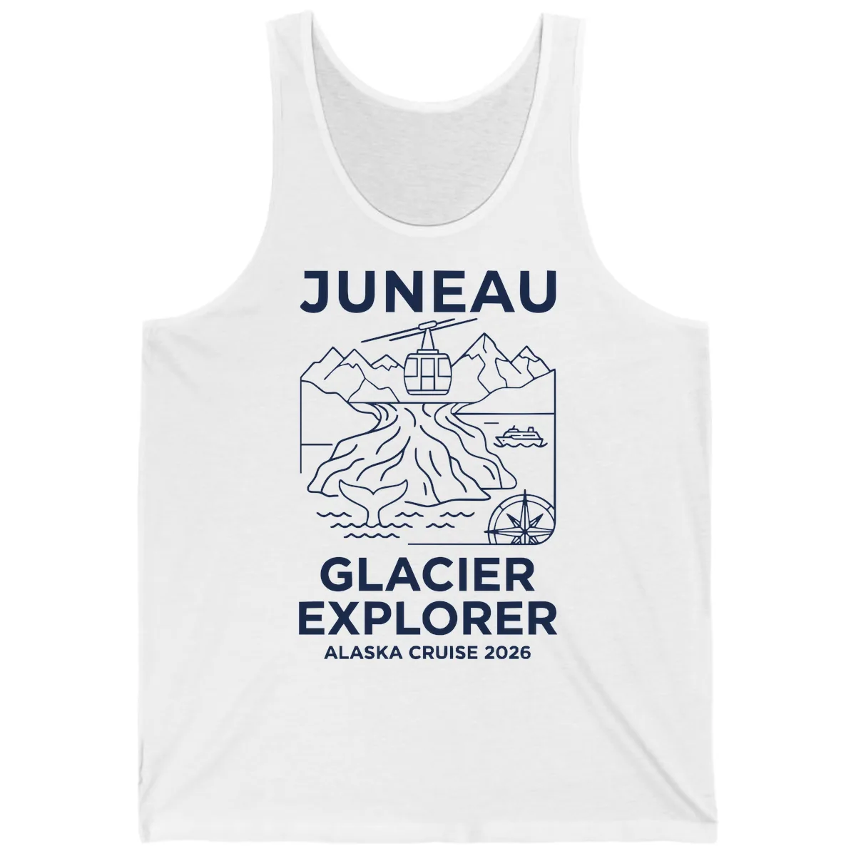 Juneau Glacier Explorer Alaska Cruise Tank in White