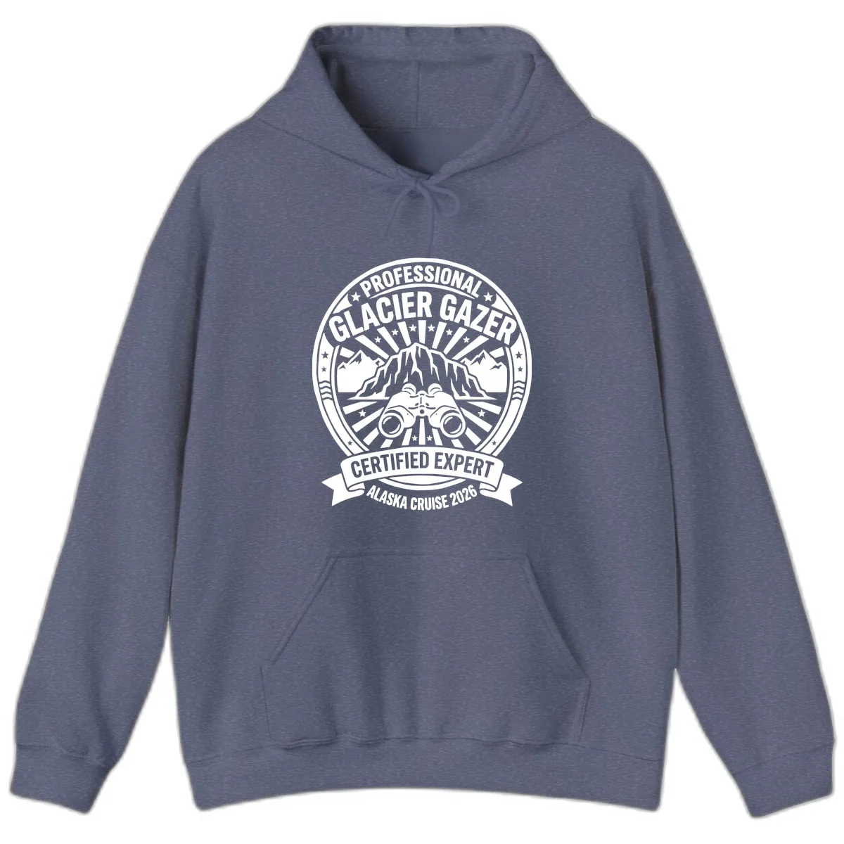 Professional Glacier Gazer Certified Expert Hoodie in Heather Navy