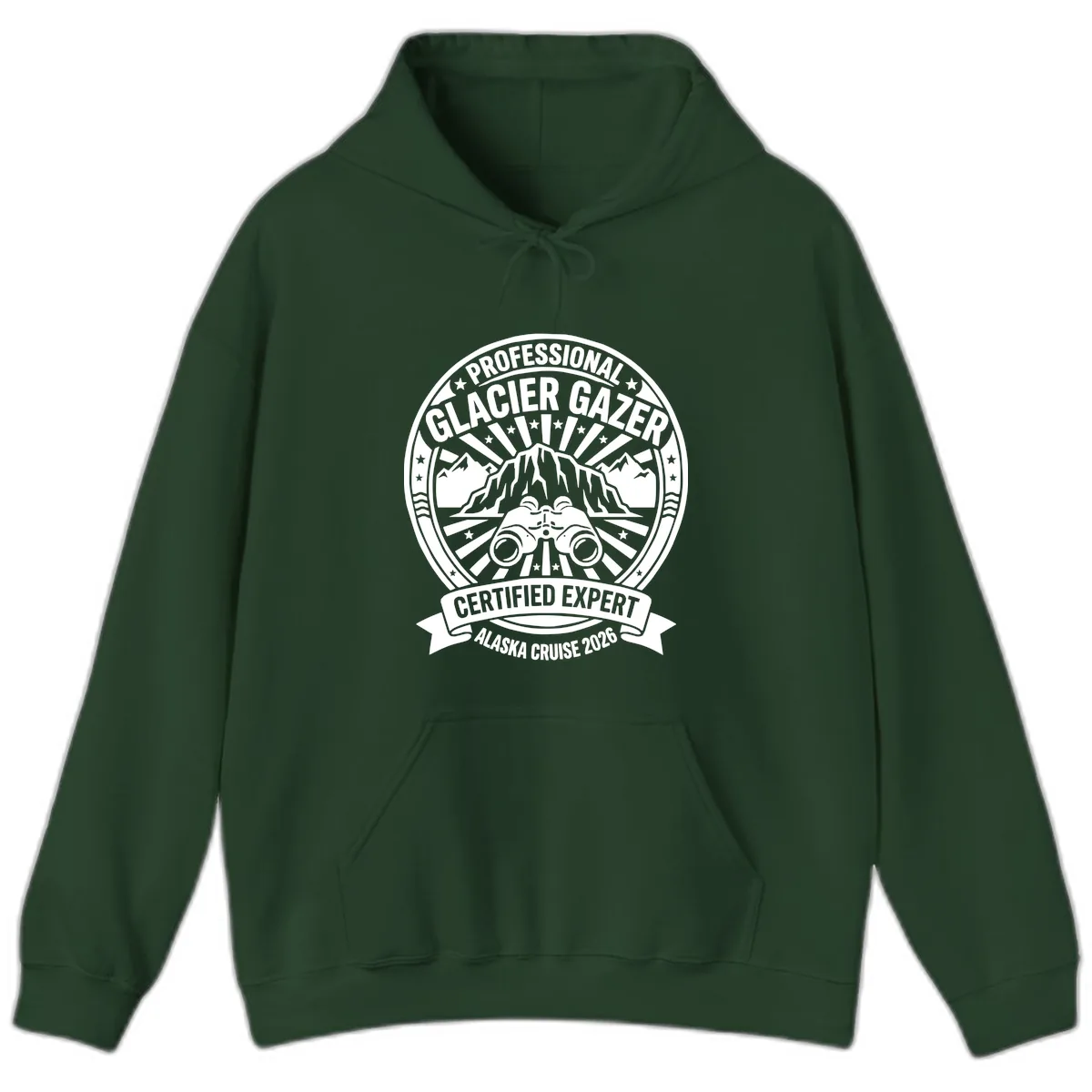 Professional Glacier Gazer Certified Expert Hoodie in Forest Green