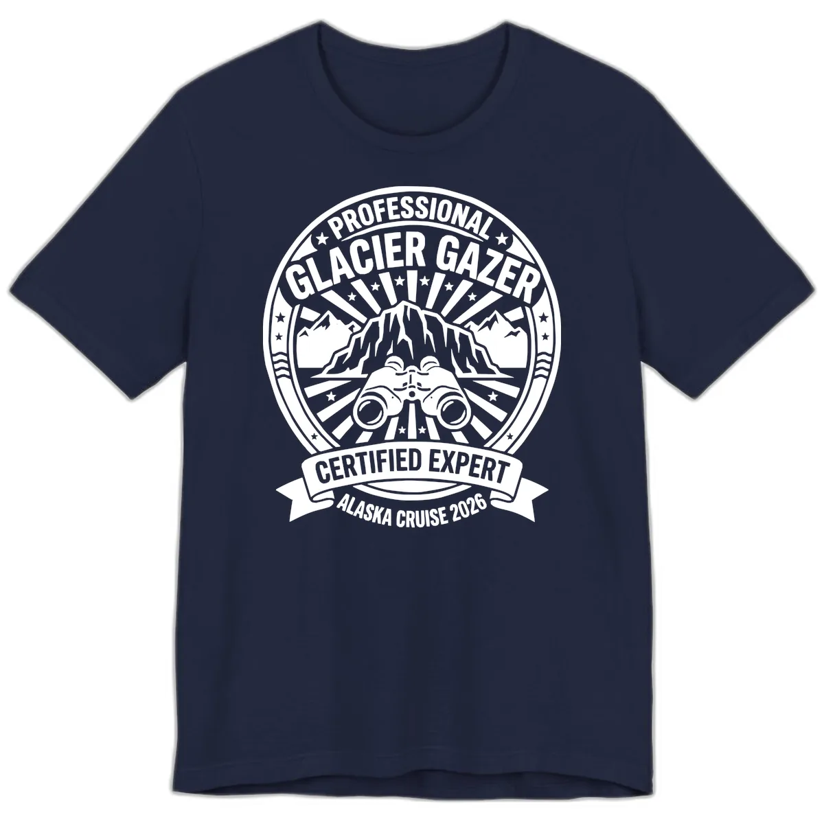 Professional Glacier Gazer Certified Expert Premium T-Shirt in Navy