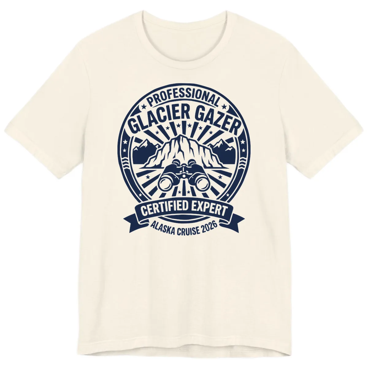 Professional Glacier Gazer Certified Expert Premium T-Shirt in Natural