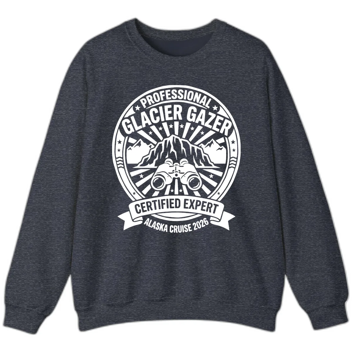 Professional Glacier Gazer Certified Expert Sweatshirt in Heather Sport Dark Navy