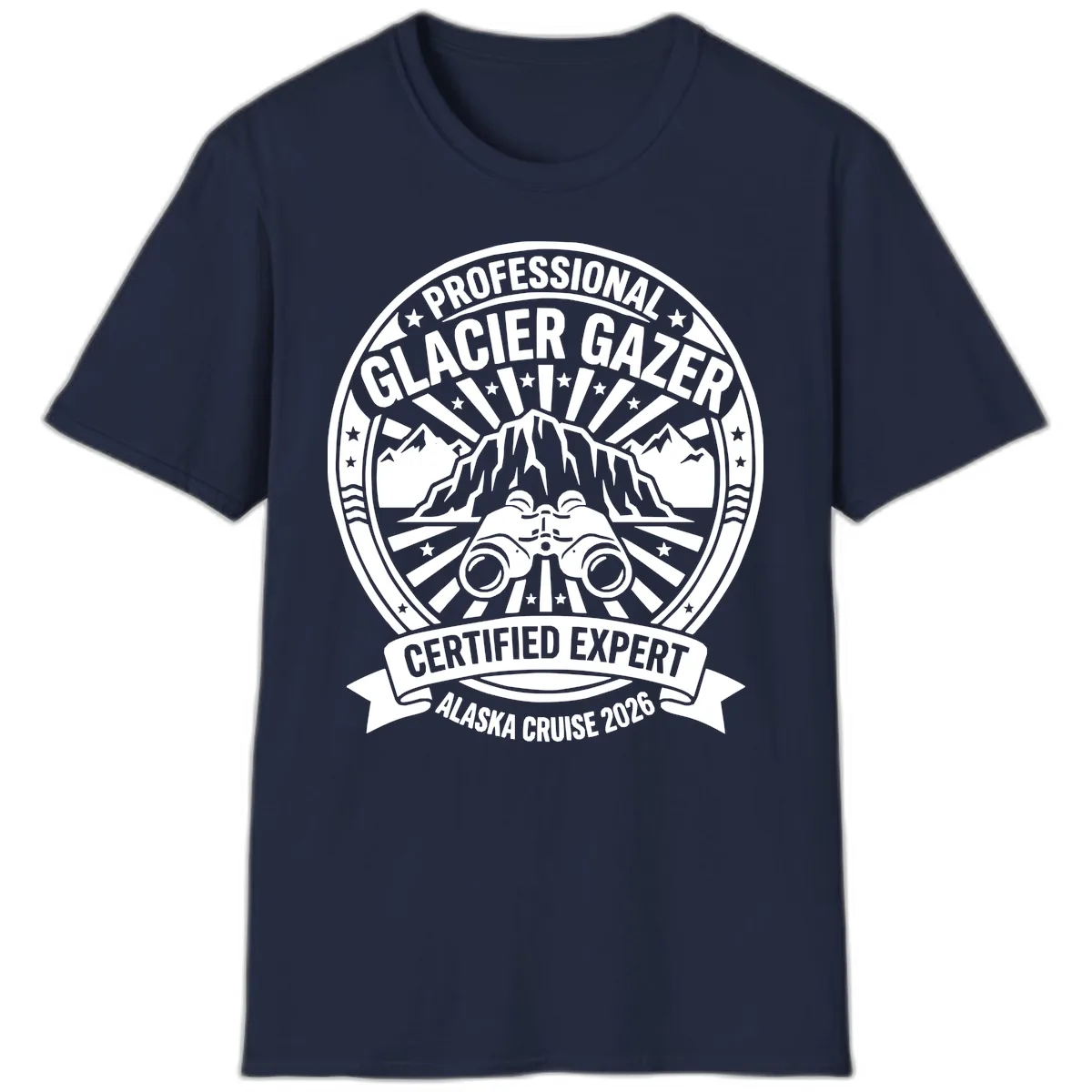 Professional Glacier Gazer Certified Expert T-Shirt in Navy