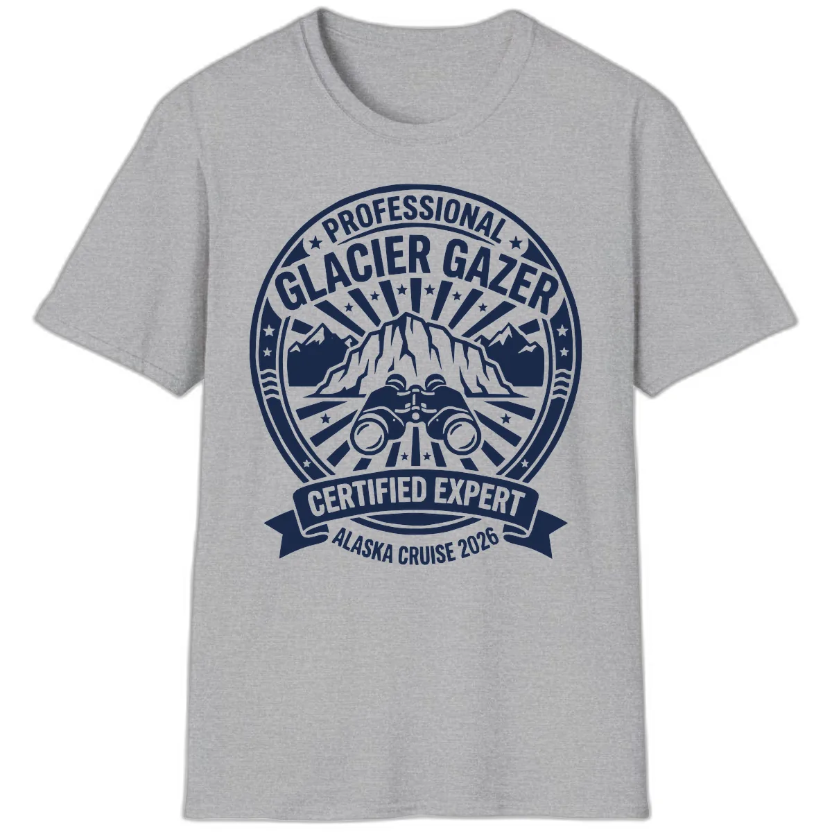 Professional Glacier Gazer Certified Expert T-Shirt in Sport Grey