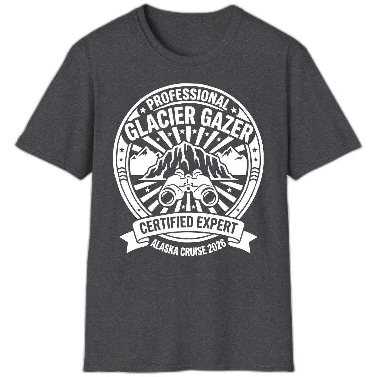 Professional Glacier Gazer Certified Expert T-Shirt in Dark Heather