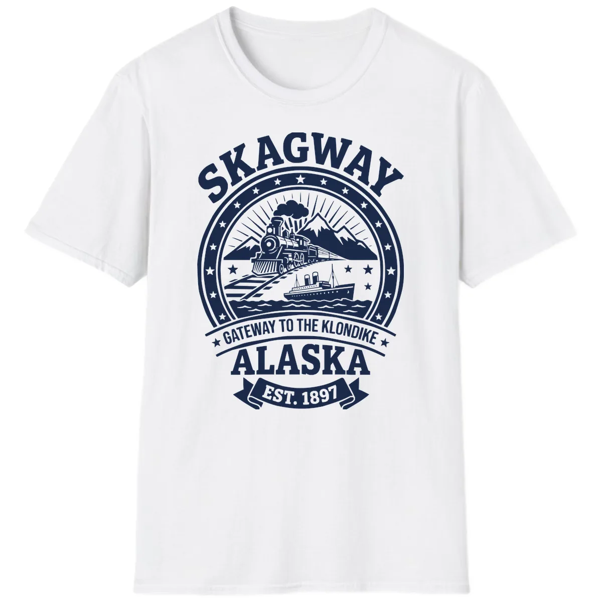 Skagway Gateway to the Klondike T-Shirt in White