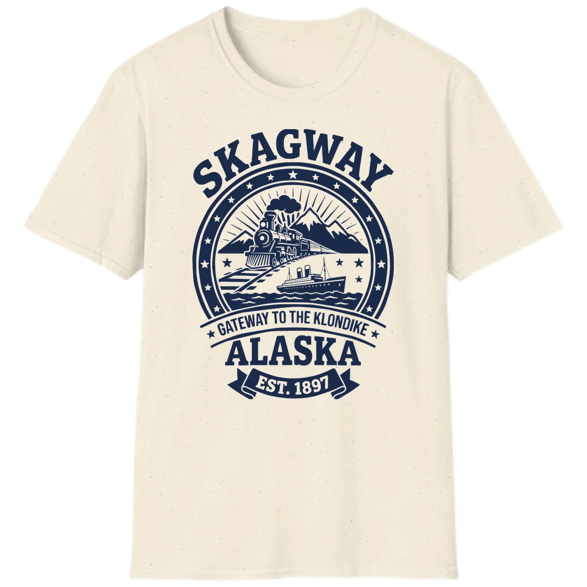 Skagway Gateway to the Klondike T-Shirt in Natural