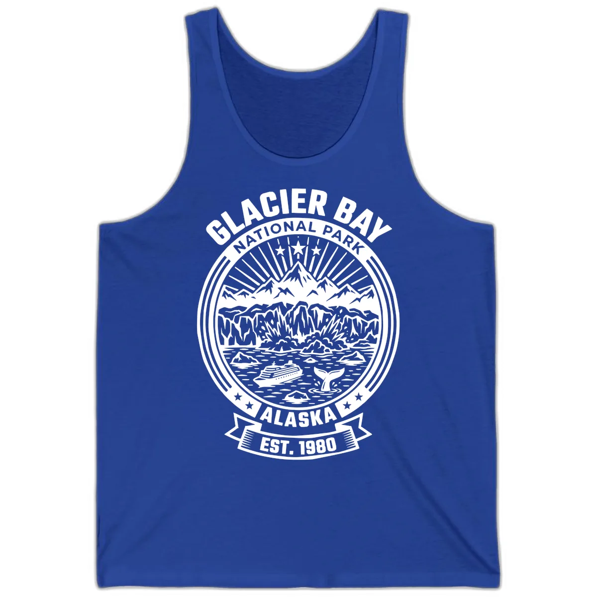 Glacier Bay National Park Badge Tank in True Royal