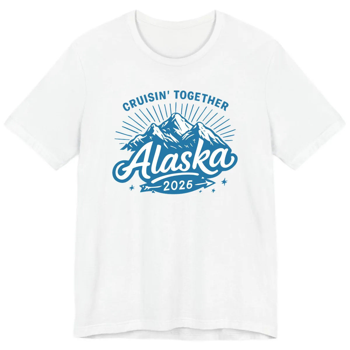 Cruisin' Together Alaska Mountains Premium T-Shirt in White