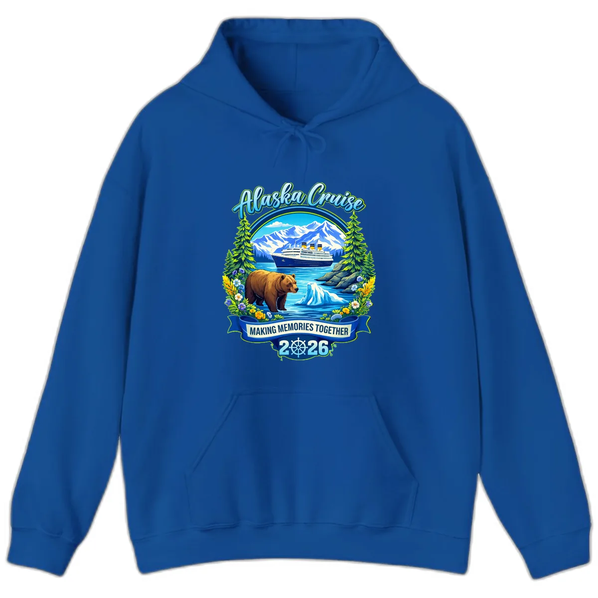 Alaska Cruise Making Memories Together 2026 Hoodie in Royal