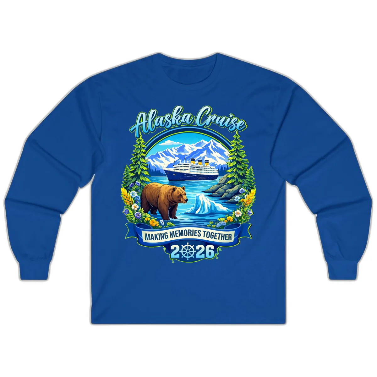 Alaska Cruise Making Memories Together 2026 Long Sleeve in Royal