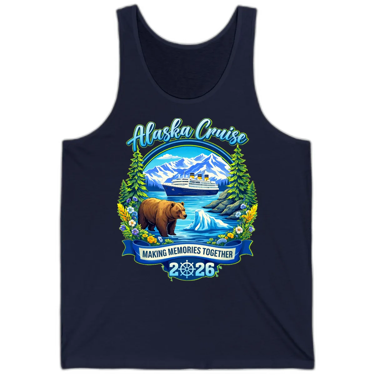 Alaska Cruise Making Memories Together 2026 Tank in Navy
