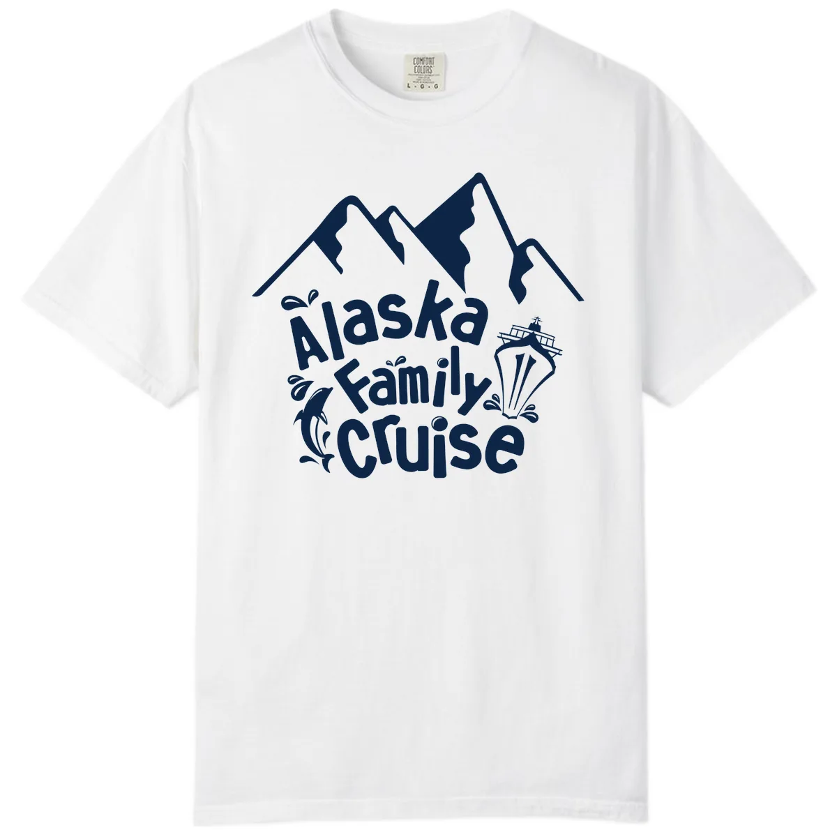 Alaska Family Cruise Mountain Adventure Comfort Color in White