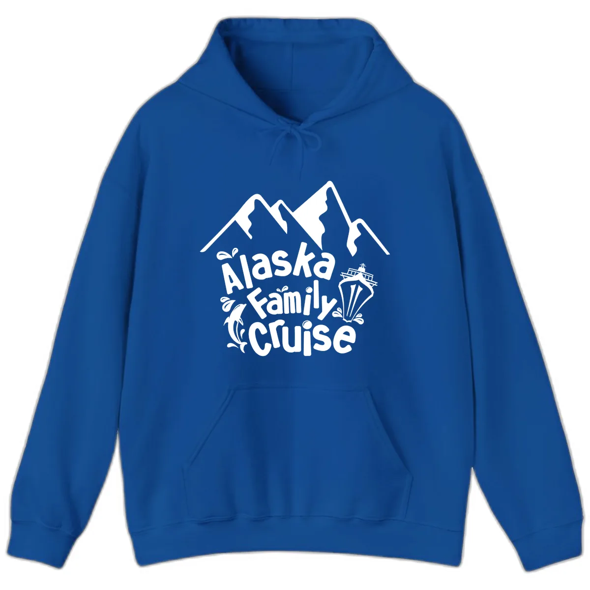 Alaska Family Cruise Mountain Adventure Hoodie in Royal